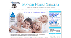 Desktop Screenshot of manorhouse-surgery.org.uk