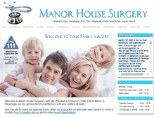 Tablet Screenshot of manorhouse-surgery.org.uk